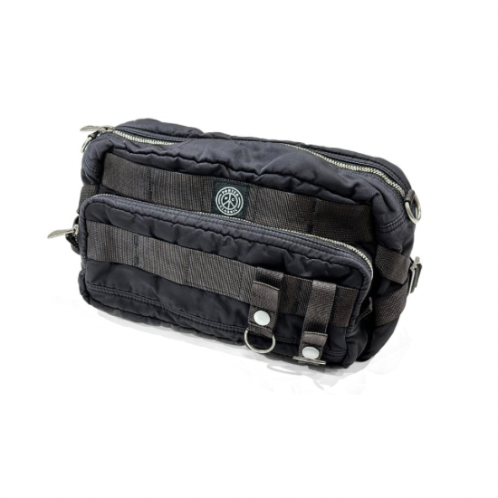 PORTER CLASSIC SUPER NYLON WAIST BAG BLACK PC-015-272 ( ポータークラシック ウエストバッグ )