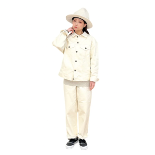 <img class='new_mark_img1' src='https://img.shop-pro.jp/img/new/icons25.gif' style='border:none;display:inline;margin:0px;padding:0px;width:auto;' />CIOTA<br>Cotton Twill 5Pocket Pants<br>Off White