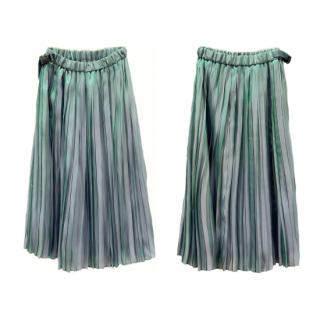 <img class='new_mark_img1' src='https://img.shop-pro.jp/img/new/icons65.gif' style='border:none;display:inline;margin:0px;padding:0px;width:auto;' />ITOCHI  Aurora cloth double side pleated skirt<br>emerald