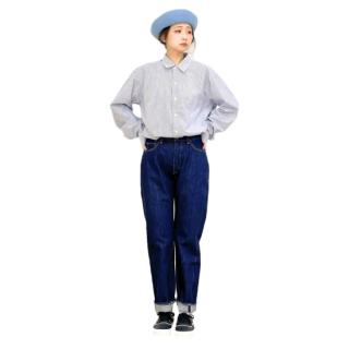 CIOTA<br>Straight 5 Pocket Pants<br>Navy One Wash<br>Ladys