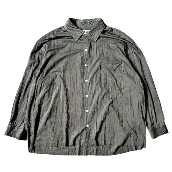 KANEMASA PHIL. 46G Artisan Shirt - SUMIKURO | 独自のスーパーハイゲージ素材 - omureys