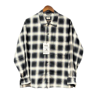 <img class='new_mark_img1' src='https://img.shop-pro.jp/img/new/icons47.gif' style='border:none;display:inline;margin:0px;padding:0px;width:auto;' />BARNS OUTFITTERS Ombre Check Shirt BLACK  (С󥺥ȥեå ֥åġBR-24140)