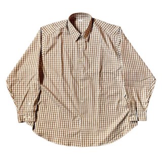 <img class='new_mark_img1' src='https://img.shop-pro.jp/img/new/icons47.gif' style='border:none;display:inline;margin:0px;padding:0px;width:auto;' />THE DAYʥ ǥ NEW GINGHAM STANDARD SHIRT - BROWN ˥塼󥬥ॹɥ ֥饦