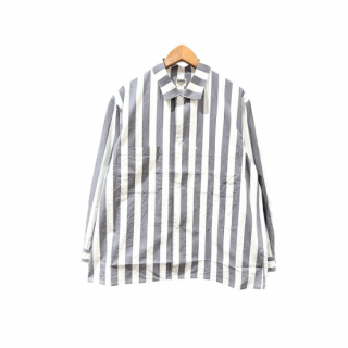 BARNS OUTFITTERS WIDE STRIPE LS/SH Gray (С󥺥ȥեå BR-24200 磻ɥȥ饤 )