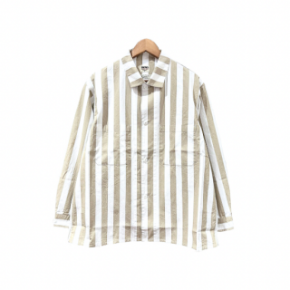 BARNS OUTFITTERS WIDE STRIPE LS/SH Beige (С󥺥ȥեå BR-24200 磻ɥȥ饤 )