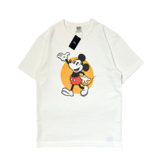 <img class='new_mark_img1' src='https://img.shop-pro.jp/img/new/icons47.gif' style='border:none;display:inline;margin:0px;padding:0px;width:auto;' />BARNS OUTFITTERS x MICKY MOUSE "TSURIAMI"T WHITE(С󥺥ȥեå BR-24167 ߥåޥ  T ˥å)