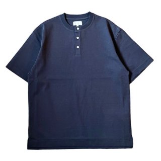 KANEMASA PHIL.ʥͥޥե 22G Air Spinning Henley SS Tee - NAVY