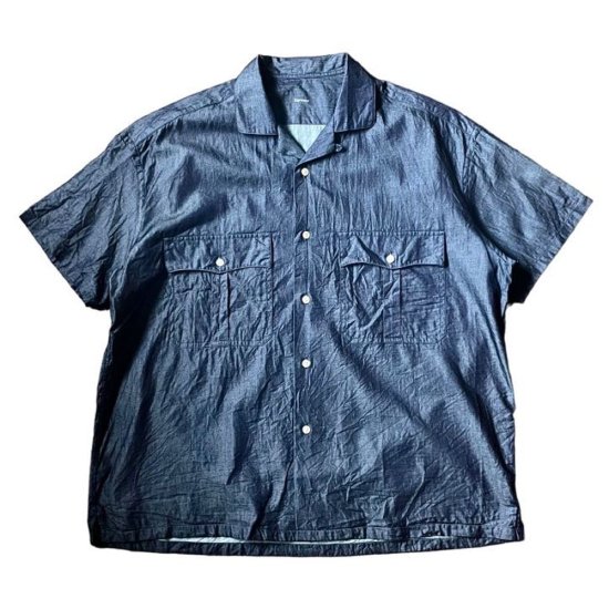 PORTER CLASSIC | KEROUAC LIGHT DENIM SHIRT (NAVY) - omureys