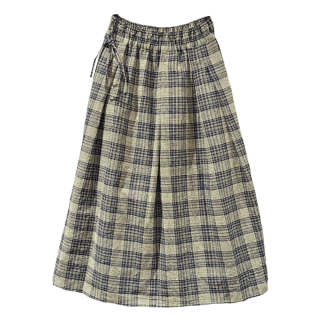 <img class='new_mark_img1' src='https://img.shop-pro.jp/img/new/icons47.gif' style='border:none;display:inline;margin:0px;padding:0px;width:auto;' />-yui-RANDOM TUCK SKIRT Navy Plaid (-楤- YS24-SK02 ॿå)