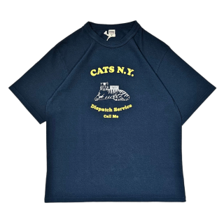 BARNS OUTFITTERS TOUGH NECK S/S T-SHIRT CATS N.Y. Navy (BR-23233 С󥺥ȥեå եͥå ץ T )