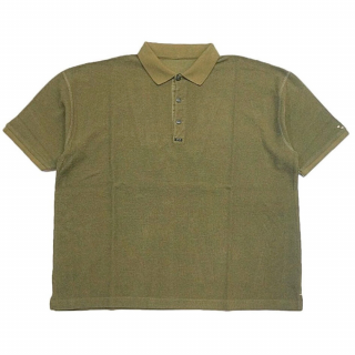 PORTER CLASSIC SUMMER PILE POLO SHIRT -OLIVE-