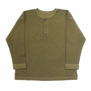 PORTER CLASSIC  SUMMER PILE LONG SLEEVE -OLIVE-