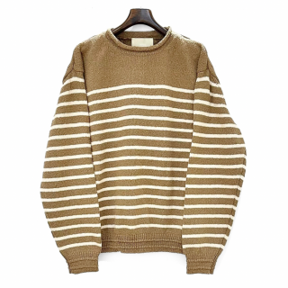 <img class='new_mark_img1' src='https://img.shop-pro.jp/img/new/icons47.gif' style='border:none;display:inline;margin:0px;padding:0px;width:auto;' />INNAT PANEL BORDER SWEATER - Beige ( INNAT06-K02󥢥å ѥͥܡ ˥å ) 