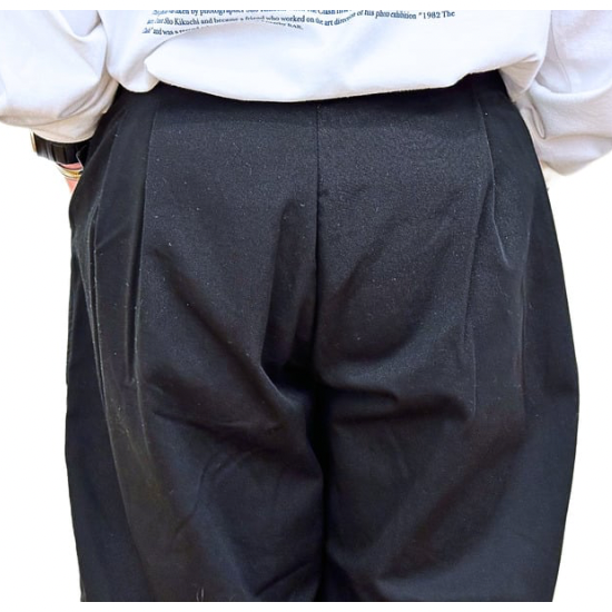 PORTER CLASSIC SATCHIMO CHINOS BLACK ( PC-009-1465 ポータークラシック サッチモチノ パンツ  ユニセックス）