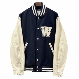 White Mountaineering  SCHOTT VARSITY JACKET