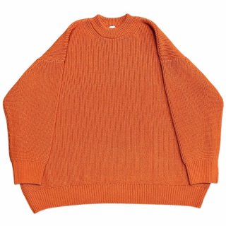 <img class='new_mark_img1' src='https://img.shop-pro.jp/img/new/icons47.gif' style='border:none;display:inline;margin:0px;padding:0px;width:auto;' />THE DAY ( ǥ) LOW GAUGE MERINO CREWNECK KNIT -ORANGE- Υ롼ͥå˥å  (D24W-03001)