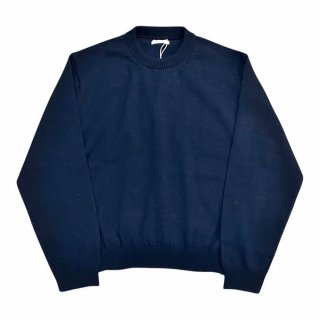 INTERIM<br>YAK MOHAIR 7GG<br>CREW SWEATER<br>NAVY