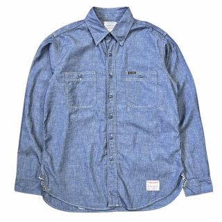 <img class='new_mark_img1' src='https://img.shop-pro.jp/img/new/icons25.gif' style='border:none;display:inline;margin:0px;padding:0px;width:auto;' />TOYS McCOY CHAMBRAY WORK SHIRT "STEVE McQUEEN"