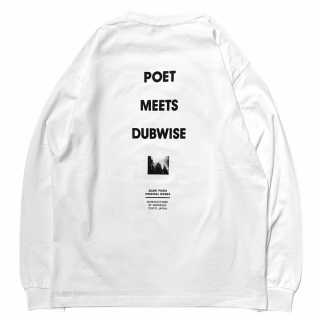 <img class='new_mark_img1' src='https://img.shop-pro.jp/img/new/icons1.gif' style='border:none;display:inline;margin:0px;padding:0px;width:auto;' />POET MEETS DUBWISE<br>PMD LOGO L/S T-SHIRT<br>White