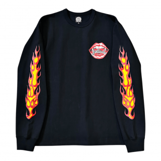 <img class='new_mark_img1' src='https://img.shop-pro.jp/img/new/icons1.gif' style='border:none;display:inline;margin:0px;padding:0px;width:auto;' />JELADO<br>Flame Sleeve Tee<br>Black