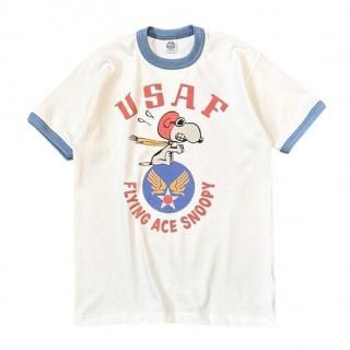 <img class='new_mark_img1' src='https://img.shop-pro.jp/img/new/icons1.gif' style='border:none;display:inline;margin:0px;padding:0px;width:auto;' />TOYS McCOY<br>SNOOPY TEE<br>"USAF FLYING ACE<br>SNOOPY"<br>OFFWHT