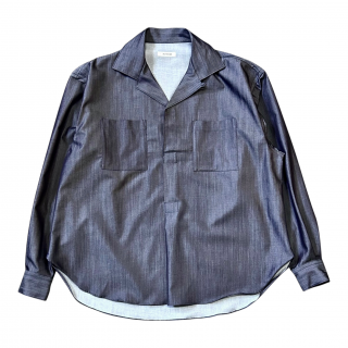 <img class='new_mark_img1' src='https://img.shop-pro.jp/img/new/icons1.gif' style='border:none;display:inline;margin:0px;padding:0px;width:auto;' />INTERIM<br>LLIGHT SILK DENIM<br>SKIPPER SHIRT