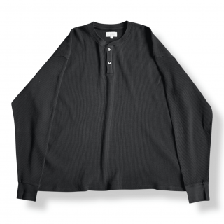 <img class='new_mark_img1' src='https://img.shop-pro.jp/img/new/icons1.gif' style='border:none;display:inline;margin:0px;padding:0px;width:auto;' />KANEMASA PHIL.<br>18G Garment Dye<br>Waffle - Black