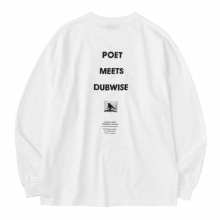 <img class='new_mark_img1' src='https://img.shop-pro.jp/img/new/icons1.gif' style='border:none;display:inline;margin:0px;padding:0px;width:auto;' />POET MEETS DUBWISE<br>PMD LOGO L/ST-Shirt White