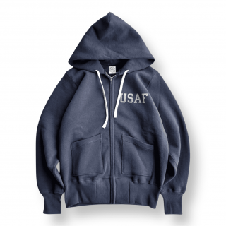 <img class='new_mark_img1' src='https://img.shop-pro.jp/img/new/icons1.gif' style='border:none;display:inline;margin:0px;padding:0px;width:auto;' />TOYS McCOY<br>MILITARY HEAVY WEIGHT<br>FULL ZIP SWEAT PARKA<br>"USAF" NVYGRY