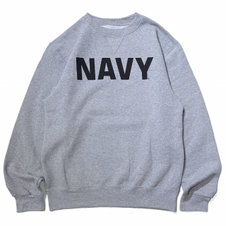 <img class='new_mark_img1' src='https://img.shop-pro.jp/img/new/icons1.gif' style='border:none;display:inline;margin:0px;padding:0px;width:auto;' />DEAD STOCK<br>U.S. NAVY<br>CREWNECK SWEAT -Gray-<br>NAVYPRIDE Company-made