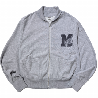 BARNS OUTFITTERS<br>20/10 80's<br>SWEAT STADIUM JACKET<br>-MICHIGAN STATE- Gray <img class='new_mark_img2' src='https://img.shop-pro.jp/img/new/icons1.gif' style='border:none;display:inline;margin:0px;padding:0px;width:auto;' />