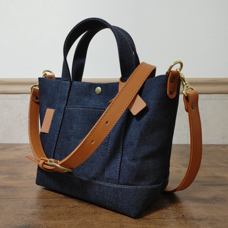 Denim Style Denim Tote Bag LC-ML Indigo - Shop braveryfield