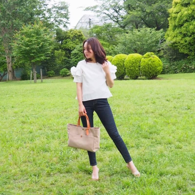 本革×帆布トートバッグ|モスグリーン - BraveryField