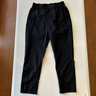 Slow Hands / nylon stretch treck pants BLACK