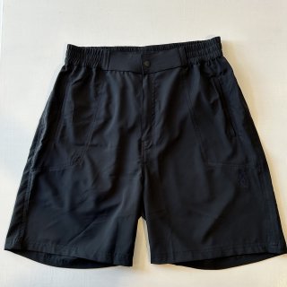 Slow Hands / nylon stretch treck shorts BLACK