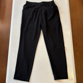 SlowHands / nylon stretch jogger pants BLACK