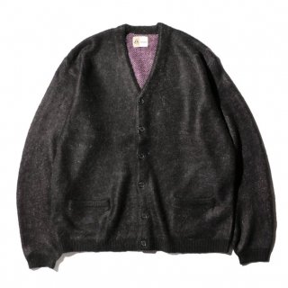 TOWNCRAFT / SHAGGY COLOR CARDIGAN BLACK