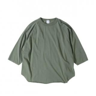 WALLA WALLA SPORT 3/4 BASEBALL TEE SOLID OLD GREEN