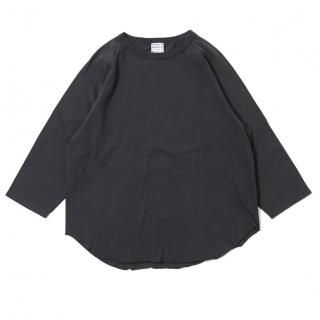 WALLA WALLA SPORT 3/4 BASEBALL TEE SOLID USED BLACK