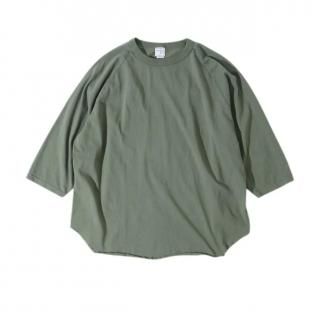 WALLA WALLA SPORT3/4 BASEBALL TEE SOLID OLD GREEN