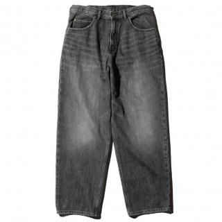 GUNG HO / DENIM TAPARED PANTS BLACK