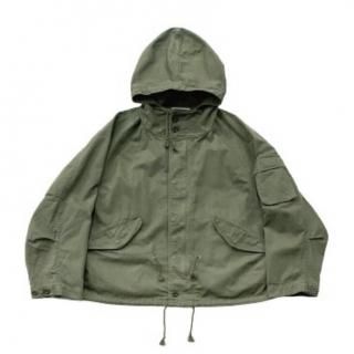 H.UNIT / HBT hooded jacket(Used wash) Khaki
