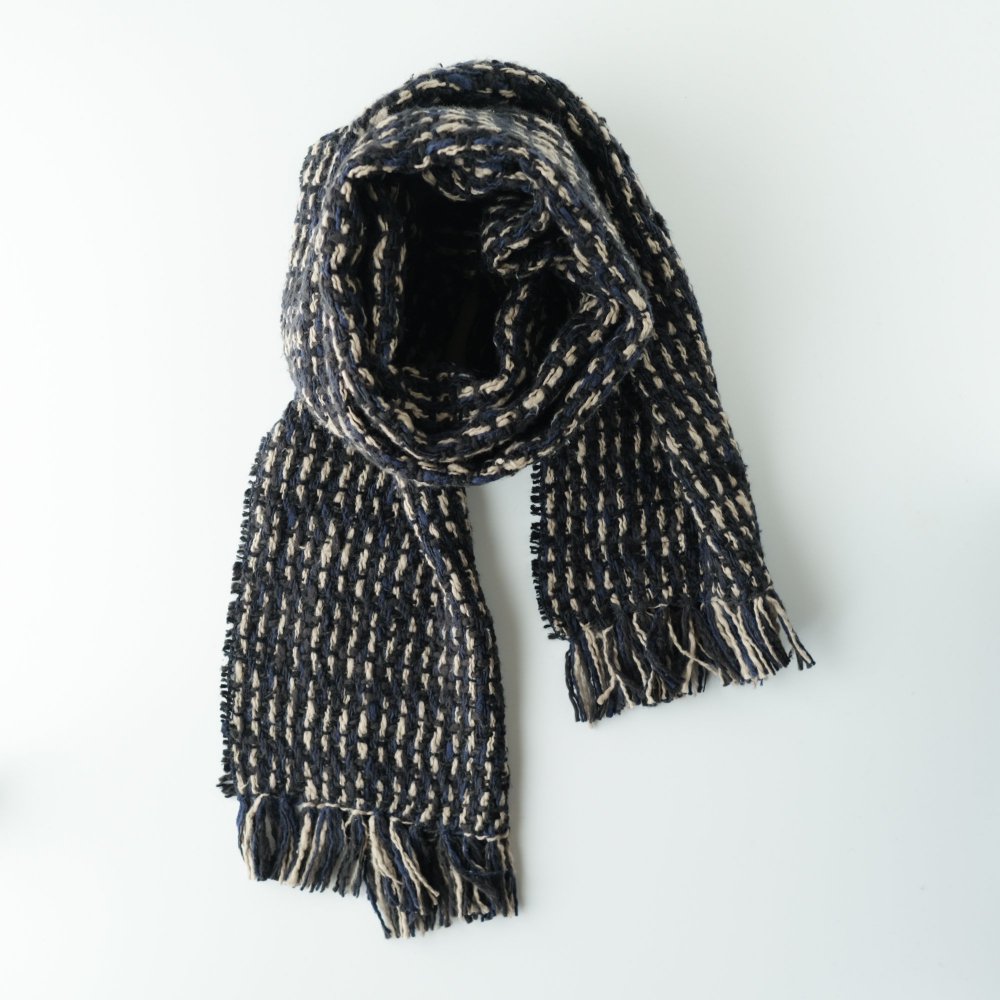 Suno&Morrison / Gara-bou Muffler Stole 
H.B Stripe-Black (Ļ ֥å)