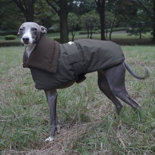 Reversible Quilting Coat [Smoke/Charcoal] dog Italian Greyhound Clothing