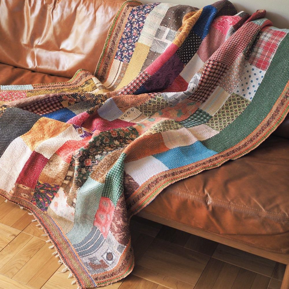 【M】カンタキルト 刺繍 姫系インテリア パッチワークカンバディアキルト 707 M】カンタキルト 刺繍 姫系インテリア パッチワークカンバディア