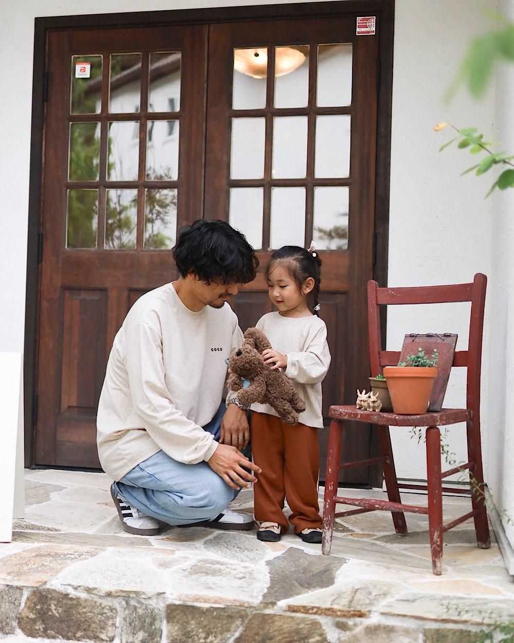 Yonkon ラインパンツ カーディガンセット Yonkon ラインパンツ カーディガンセット