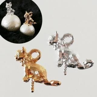 チャーム yuu 1076 豪華✨ラインストーン&パールフラワーモチーフコネクター