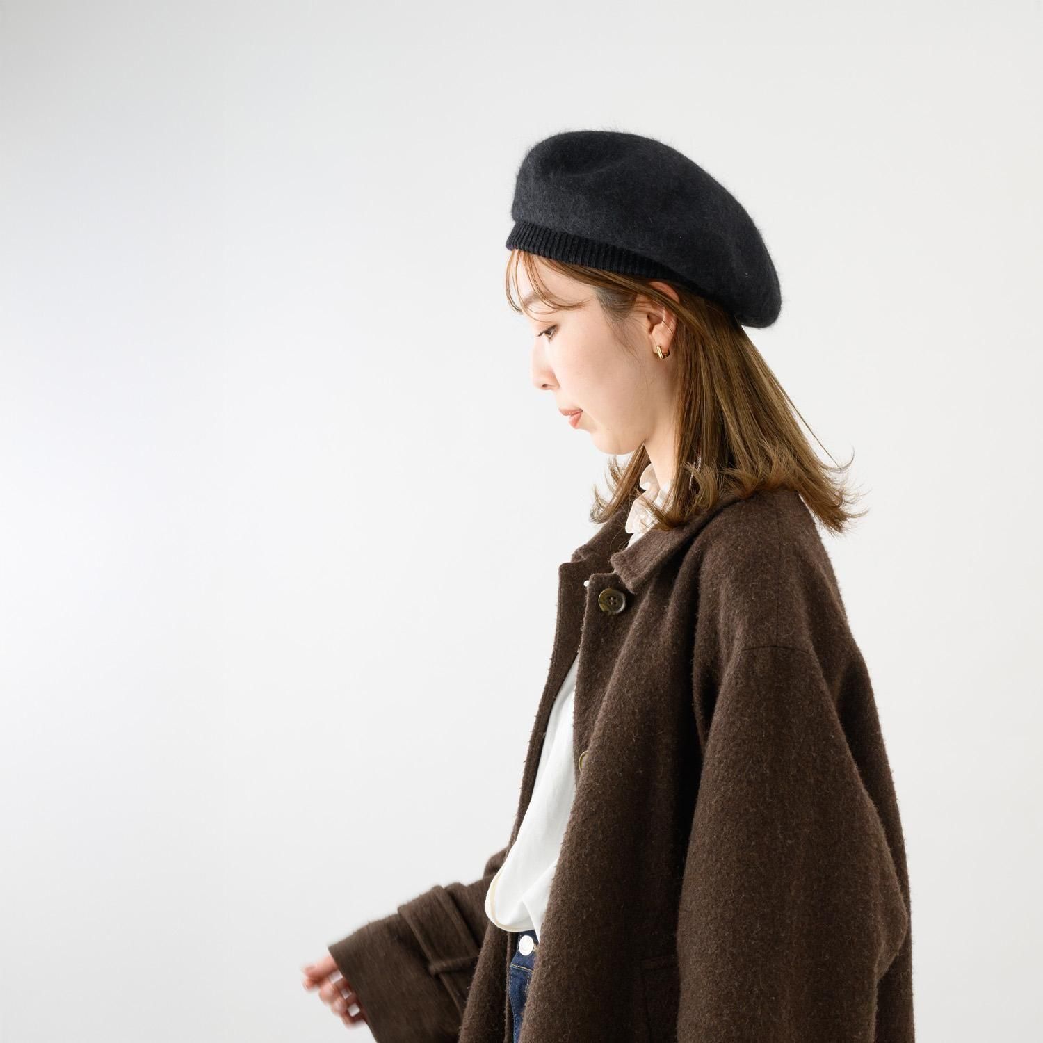 YOKOI BERET・Celia(セリア) アンゴラ混 起毛 リブベレー YOKOI BERET・Celia(セリア) アンゴラ混 起毛 リブベレー