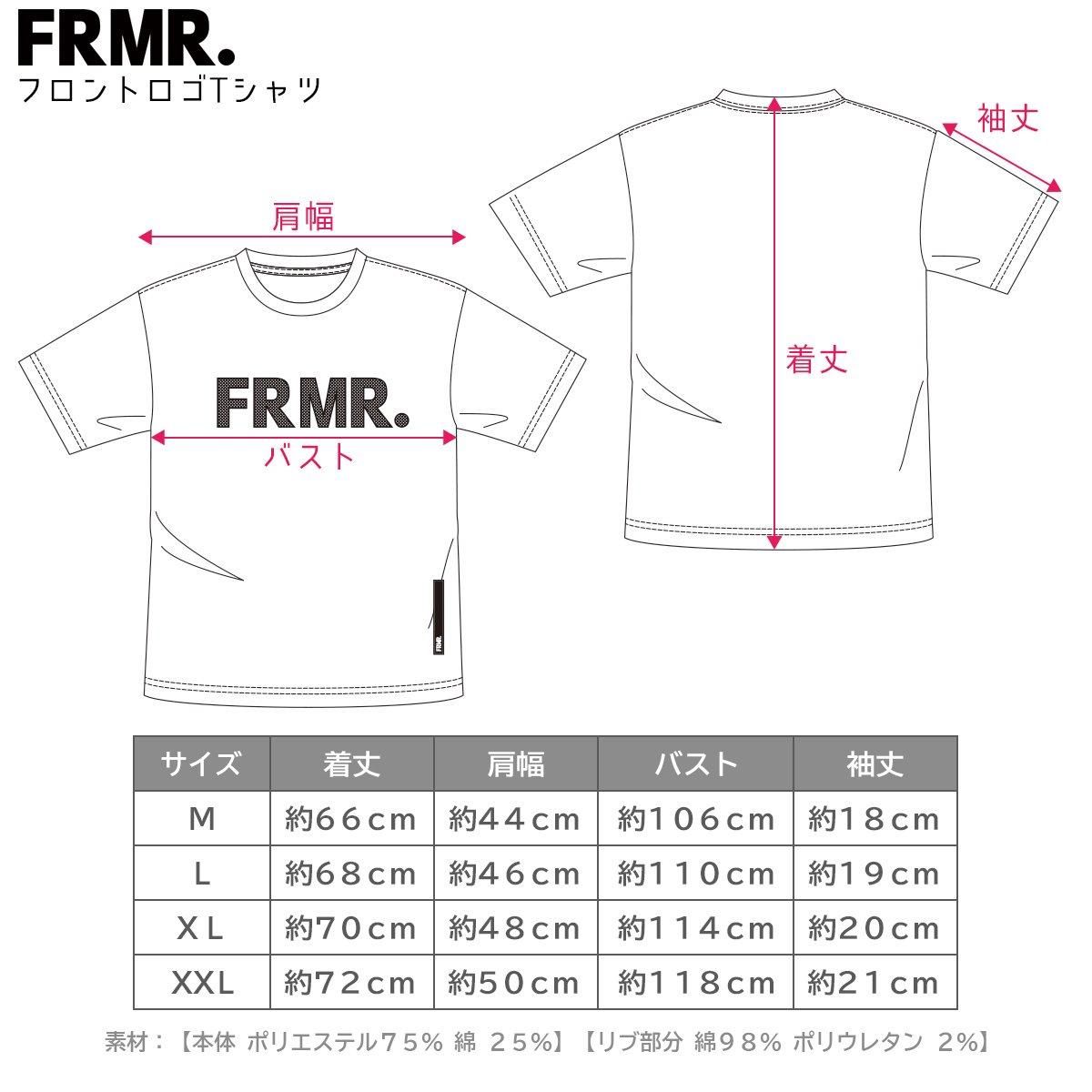 フロントロゴTシャツ ブラック/ターコイズ FRMR-001 - FRMR.公式