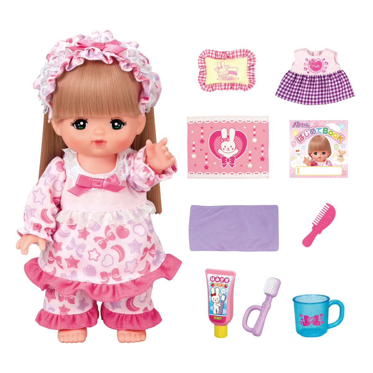 ピンクのロングヘアメルちゃん   人形   本体